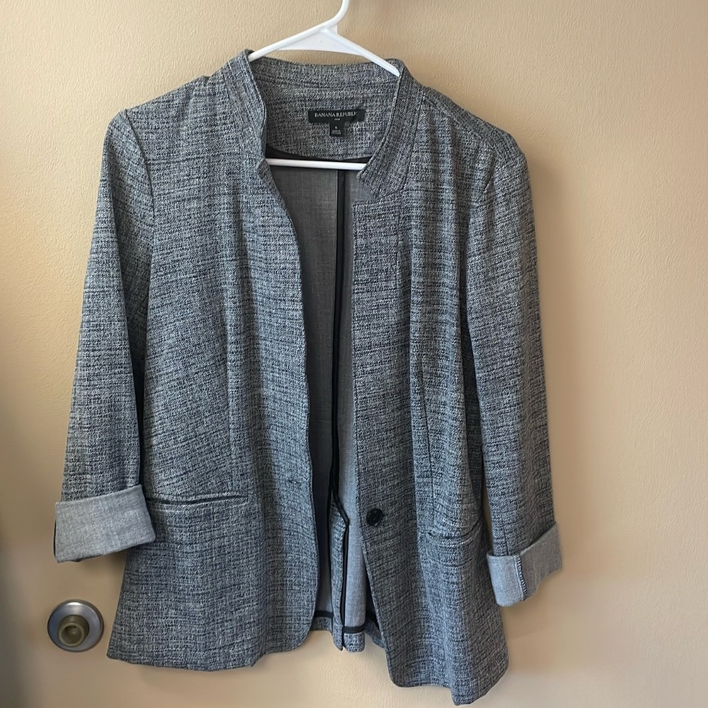 Banana Republic Jacket Blazer Grey size small